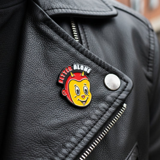 Better Alone Enamel Pin – Funny Self-Love Devil Pin
