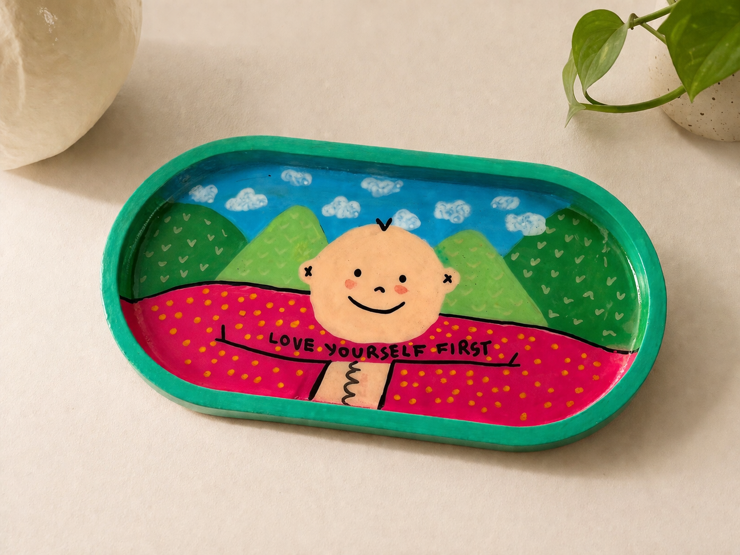 Handmade Illustrated Trays