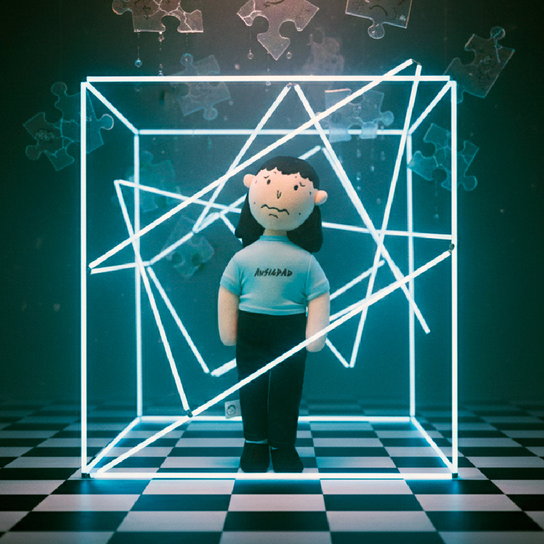 Plush Toy – Angustia / Ansiedad / Desesperación Handmade Emotional Dolls